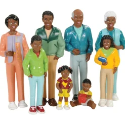 Multi-Generational Block Family Play Set African-American
