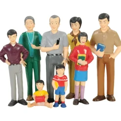 Multi-Generation Block Family Play Set Asian