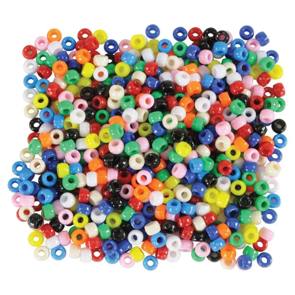 Multipurpose Pony Beads with Assorted Colors