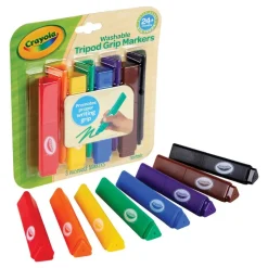 My First Crayola™ Tripod Grip Markers Single Box, 8 Colors