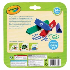 My First Crayola™ Tripod Grip Markers Single Box, 8 Colors