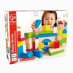 Natural & Color Maple Blocks 50 Pieces