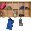 Nature Color 10 Cubbie Wall Locker Natural