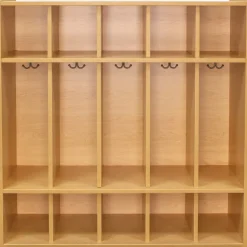 Nature Color Preschool Coat Locker Natural