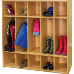 Nature Color Preschool Coat Locker Natural