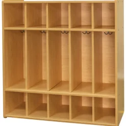 Nature Color Preschool Coat Locker Natural