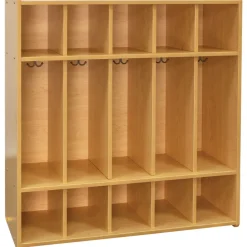 Nature Color Preschool Coat Locker Natural