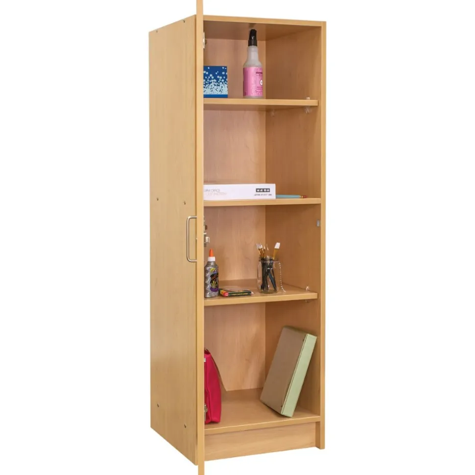 Nature Color Teacher Storage Cabinet Natural