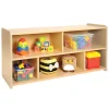 Nature Color Toddler Storage Shelf Unit Natural