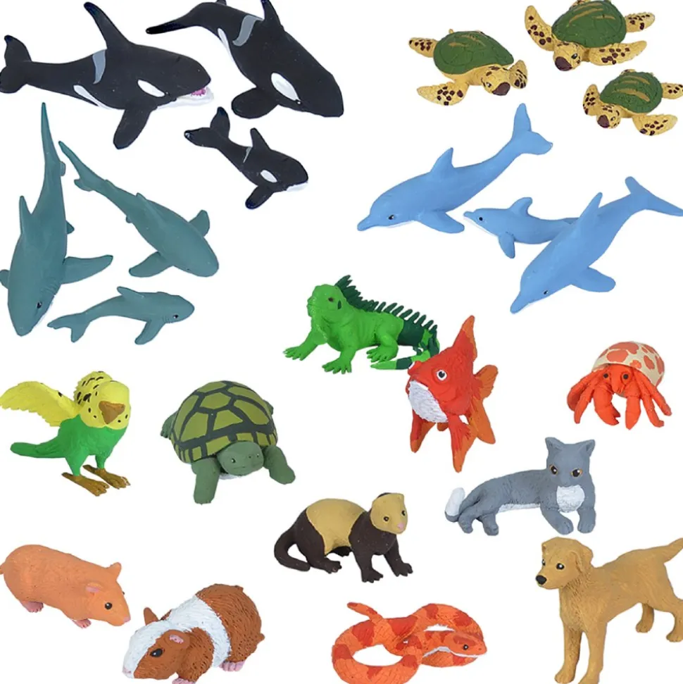 Nature Tube Pets and Aquatic Animals Set