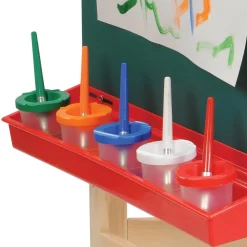 Non-Spill Paint Pots & Brushes Set