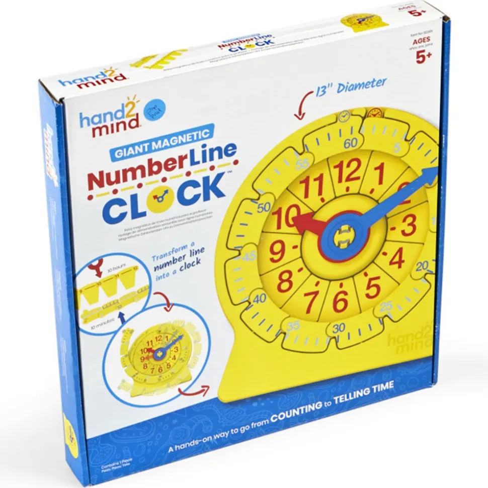 NumberLine Clock™ Magnetic Demonstration Clock