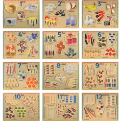 Numbers Puzzles: 1-12