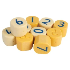 Number Stamping Stones 10 pieces