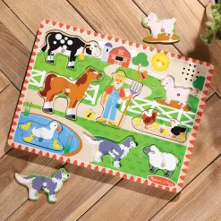 Old MacDonald's Farm Sound Knob Puzzle