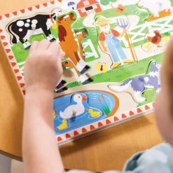 Old MacDonald's Farm Sound Knob Puzzle