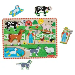 Old MacDonald's Farm Sound Knob Puzzle
