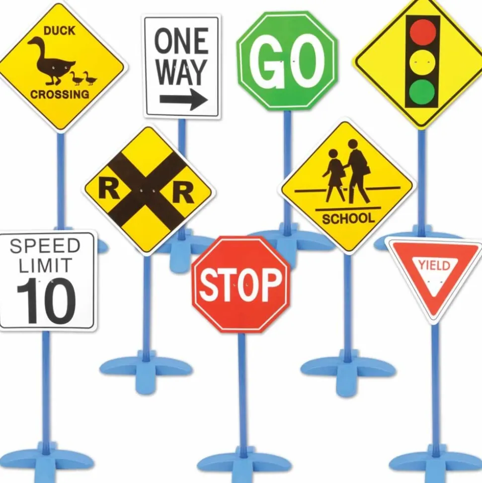 On the Go Traffic Signs Set of 9