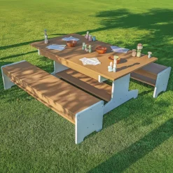 OutdoorED™ Table and Two Benches Set