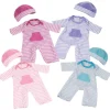 Outfits with Matching Hat for Dolls 9"-11" Set of 4