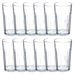 4 oz. Clear Stackable Tumbler Set of 12
