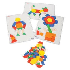 Pattern Blocks and Picture Cards Set