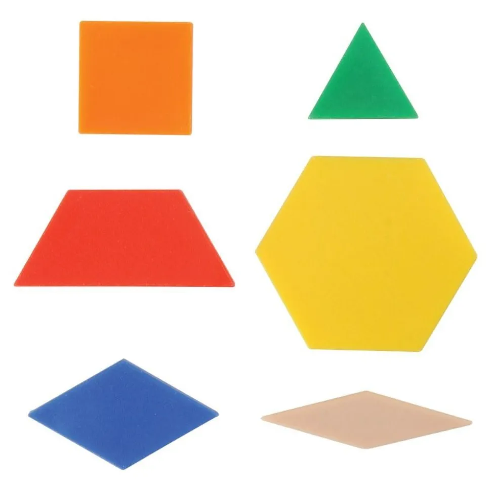 Pattern Blocks in a Variety of Shapes 250 Pieces