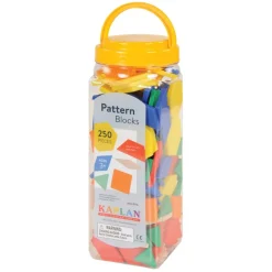 Pattern Blocks in a Variety of Shapes 250 Pieces