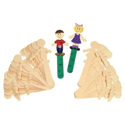 People-Shaped Craft Sticks