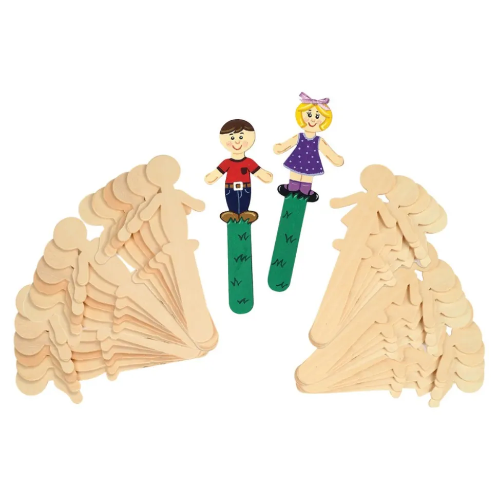 People-Shaped Craft Sticks