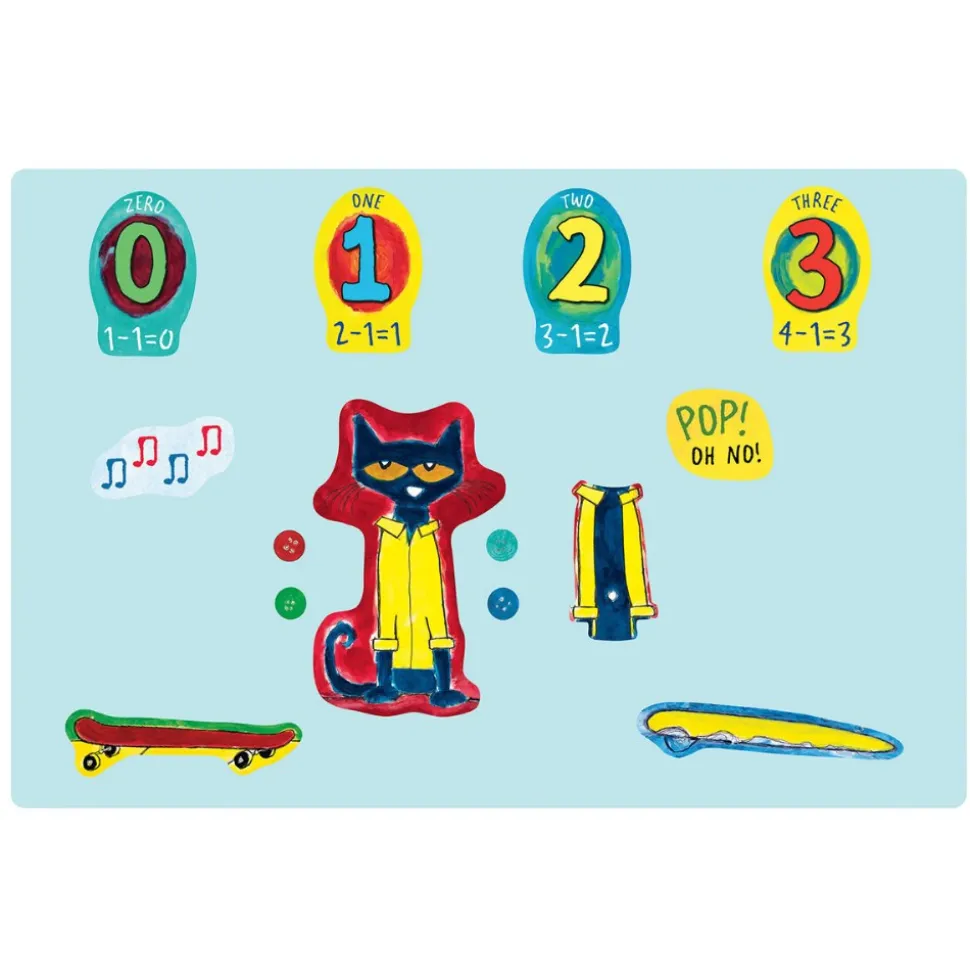 Pete the Cat and His Four Groovy Buttons Felt Set 14 Pieces