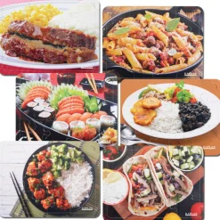 12-Piece Cultural Food Puzzles with Real Images Set of 6