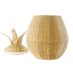 Pineapple Washable Wicker Floor Basket