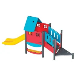Playtower with ADA Stairs Red