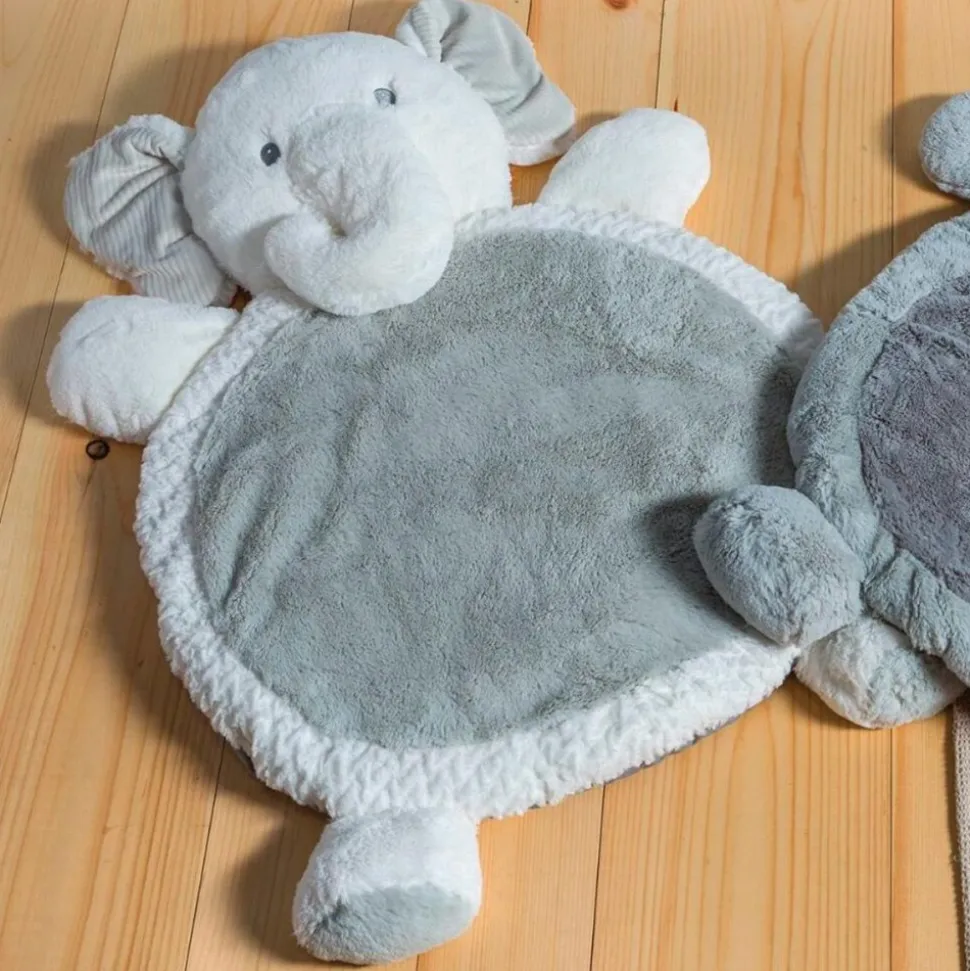 Plush 31" Elephant Baby Mat