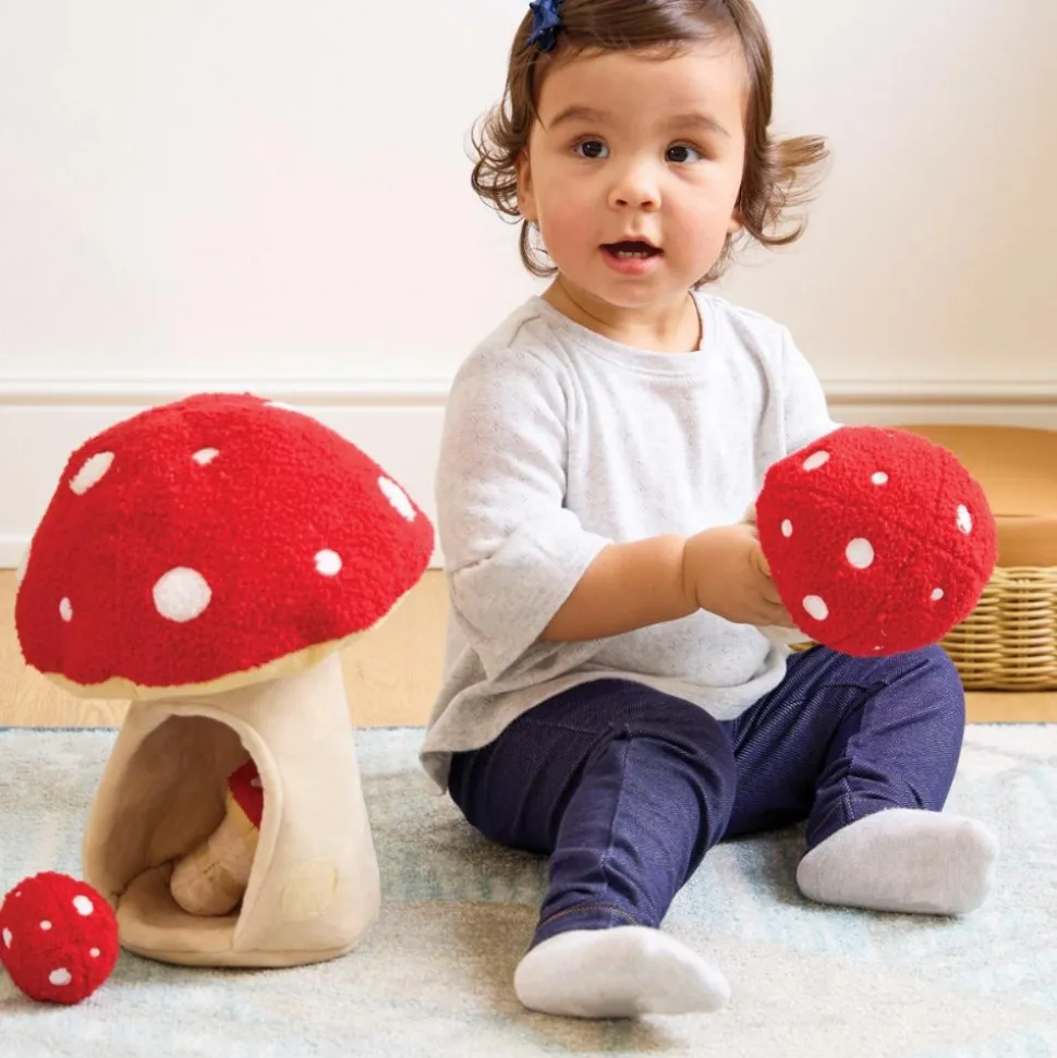 Plush Mushrooms Set of 4