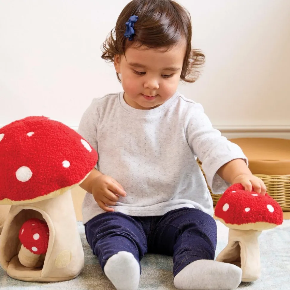 Plush Mushrooms Set of 4