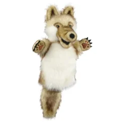 Plush Wolf Hand Puppet for Dramatic Play