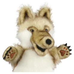 Plush Wolf Hand Puppet for Dramatic Play