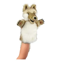 Plush Wolf Hand Puppet for Dramatic Play