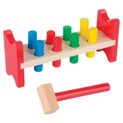 Pound-A-Peg Wooden Hammer Bench