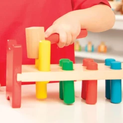 Pound-A-Peg Wooden Hammer Bench