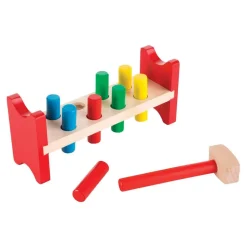 Pound-A-Peg Wooden Hammer Bench