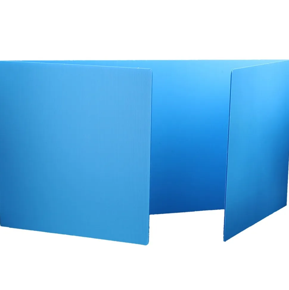 Premium Corrugated Plastic Study Carrels Set of 12