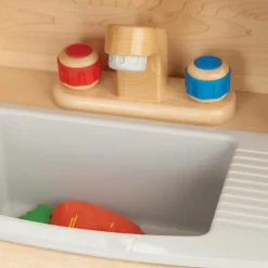 Premium Solid Maple All-in-One Toddler Kitchen