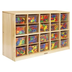 Premium Solid Maple 20-Bin Storage