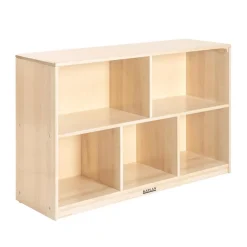 Premium Solid Maple 5-Compartment Storage Unit