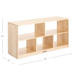 Premium Solid Maple 5-Compartment Storage Unit