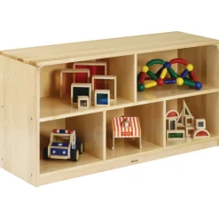 Premium Solid Maple 5-Compartment Storage Unit