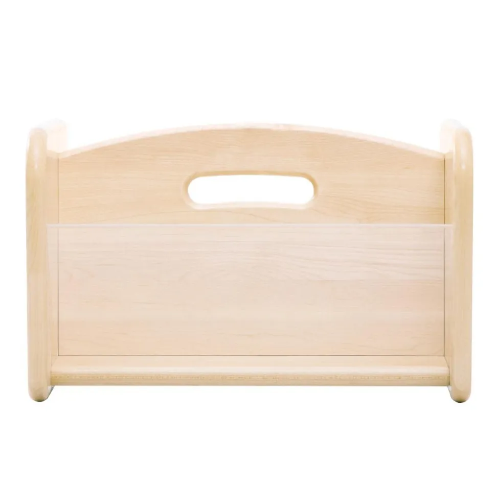 Premium Solid Maple "I Can See" Book Bin